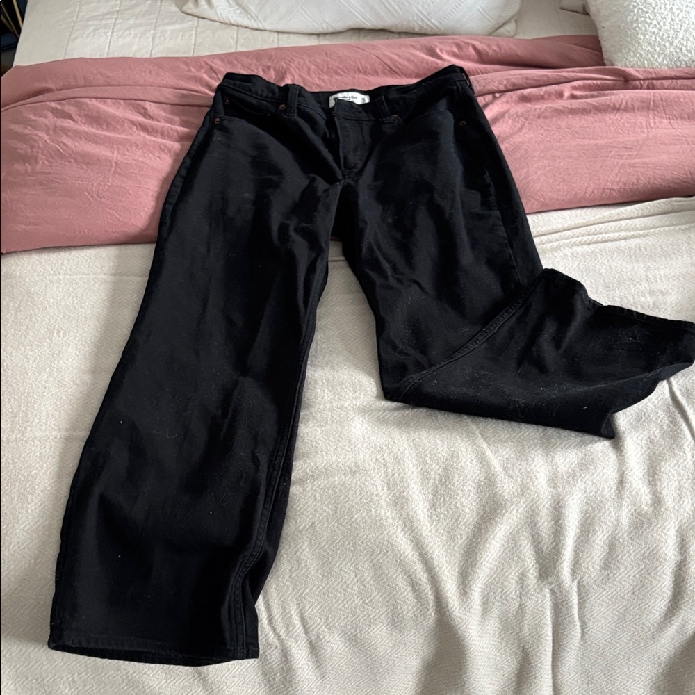 Abercrombie & Fitch Dark Denim High-Rise Jeans